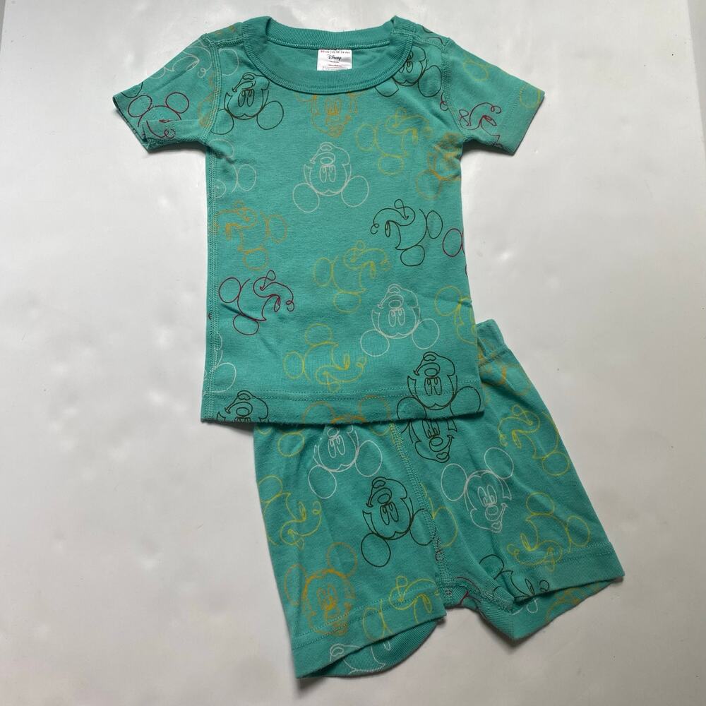 Hanna Andersson Mickey Mouse Summer Short Sleeve Pajamas